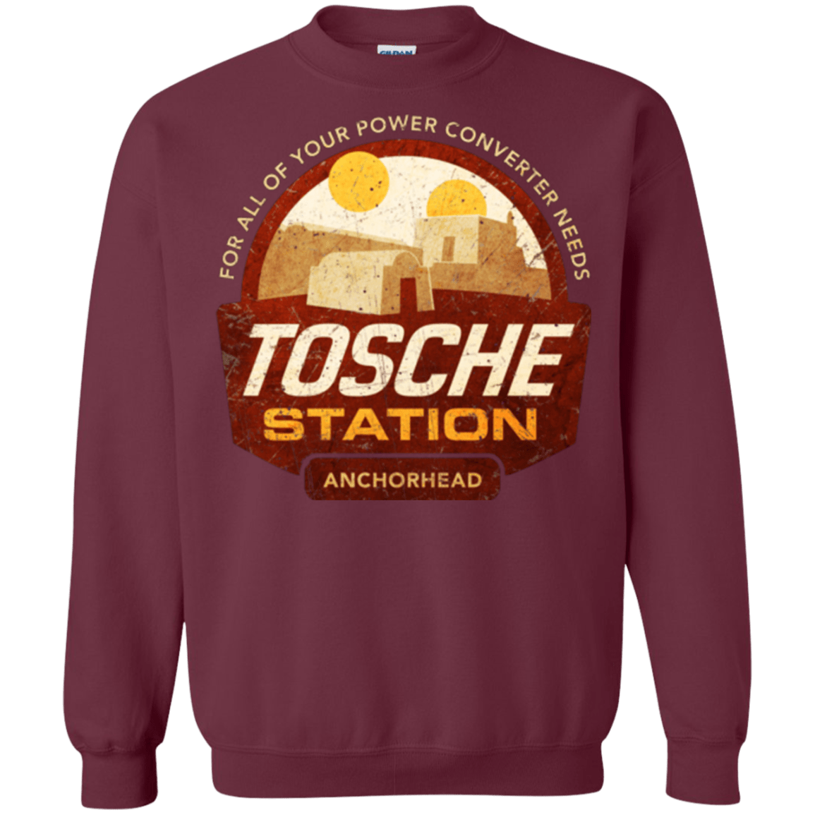 Sweatshirts Maroon / Small Tosche Station Crewneck Sweatshirt