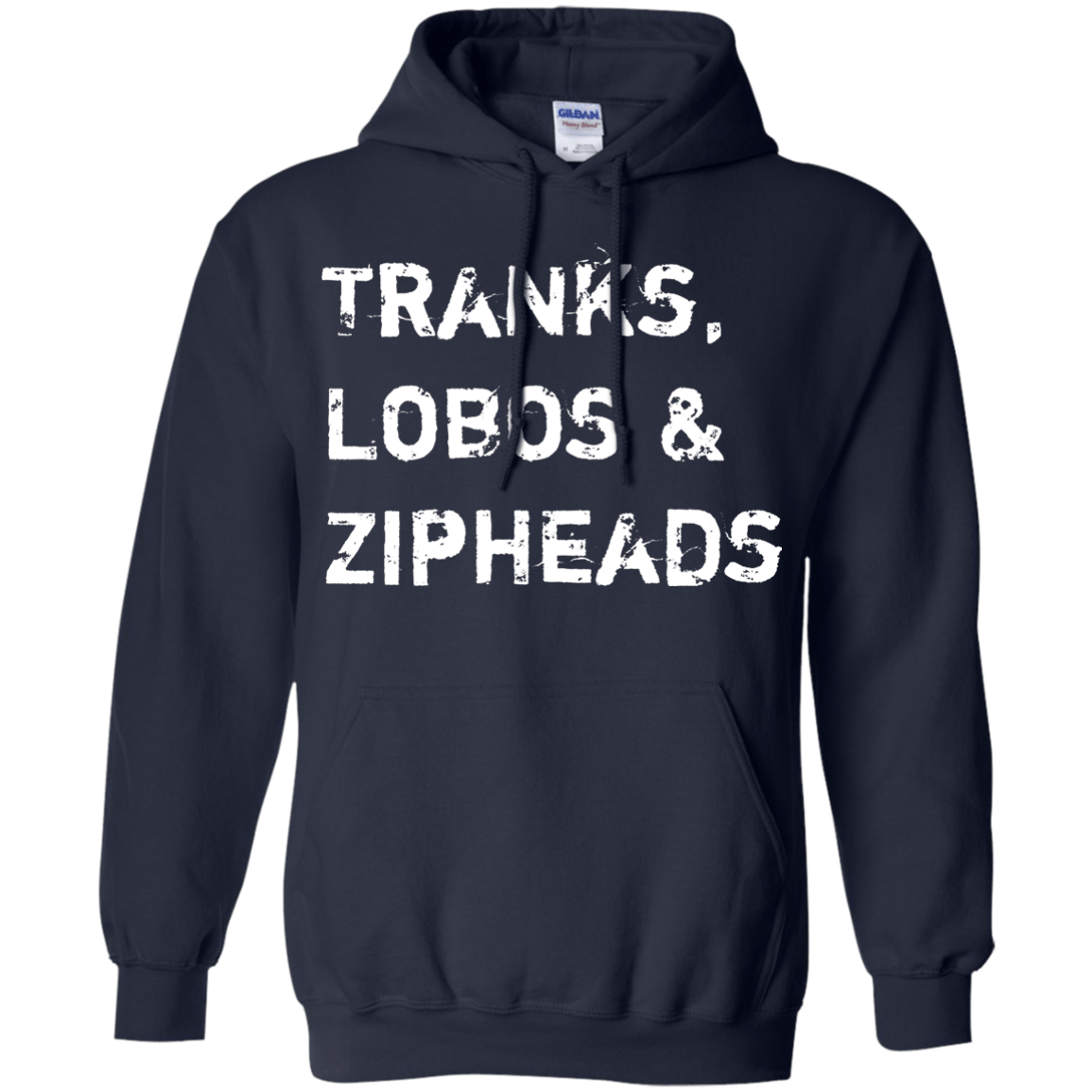 Sweatshirts Navy / Small Tranks Lobos Zipheads Pullover Hoodie