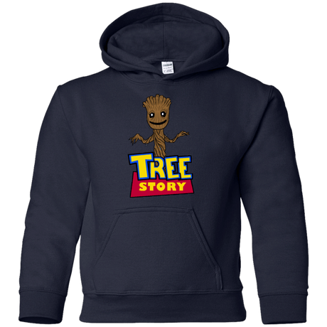 Sweatshirts Navy / YS TREE STORY Youth Hoodie