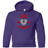 Sweatshirts Purple / YS True Love Forever God Thunder Youth Hoodie