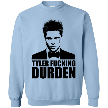 Sweatshirts Light Blue / Small Tyler Fucking Durden Crewneck Sweatshirt