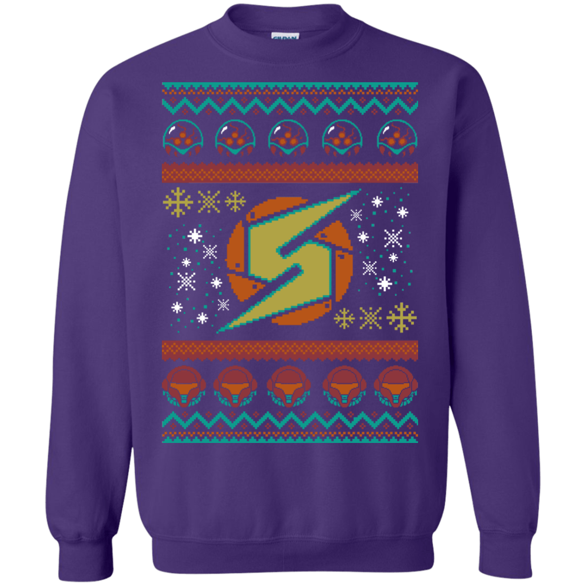 Sweatshirts Purple / Small UGLY METROID Crewneck Sweatshirt