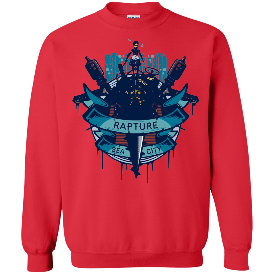 Sweatshirts Red / S Under The Sea Crewneck Sweatshirt