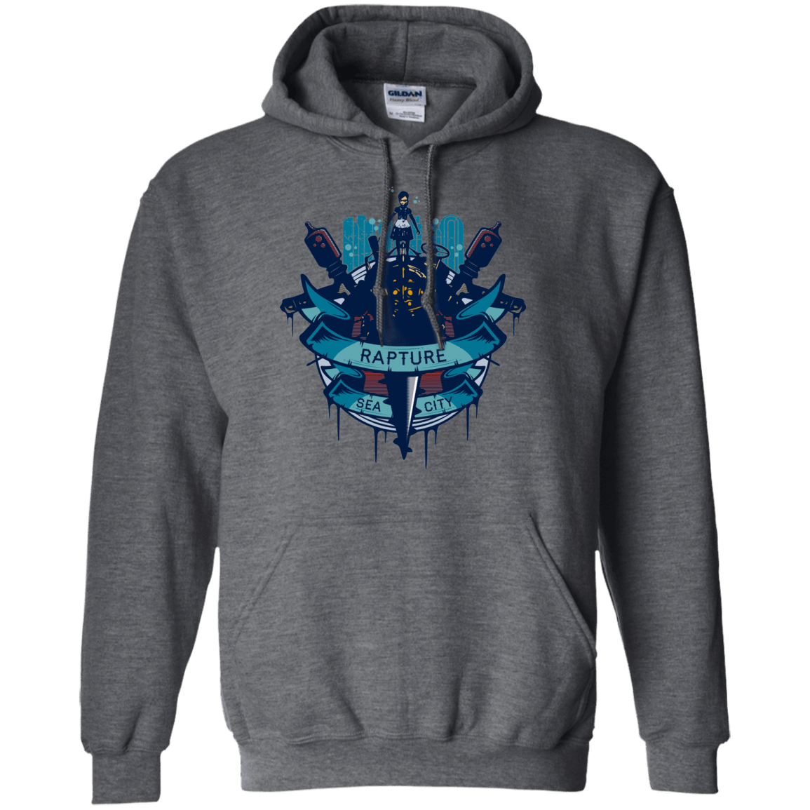 Sweatshirts Dark Heather / S Under The Sea Pullover Hoodie