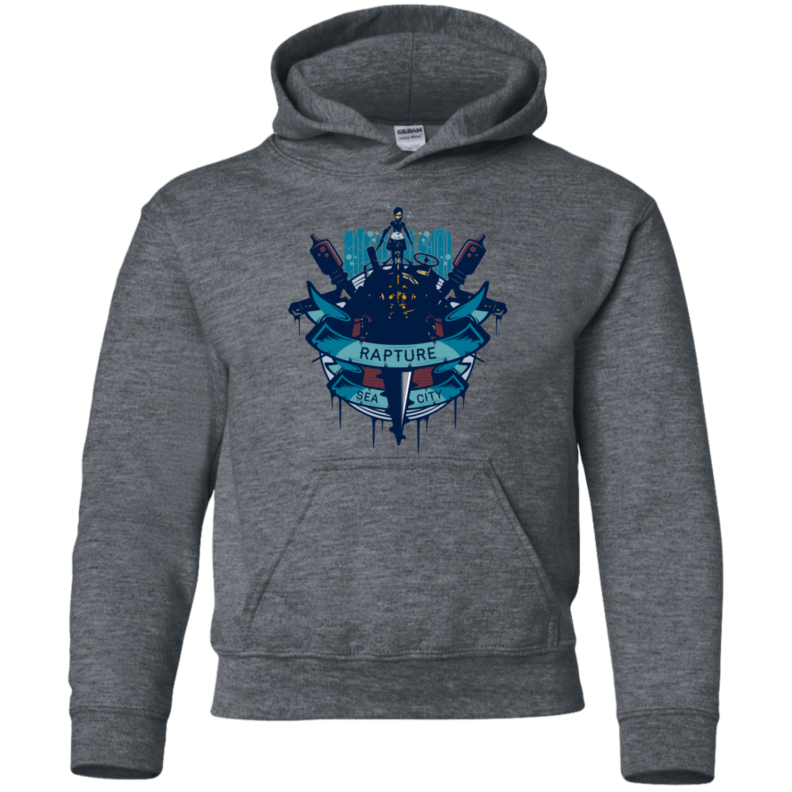 Sweatshirts Dark Heather / YS Under The Sea Youth Hoodie