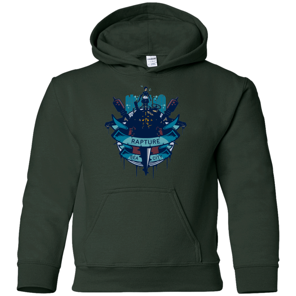Sweatshirts Forest Green / YS Under The Sea Youth Hoodie