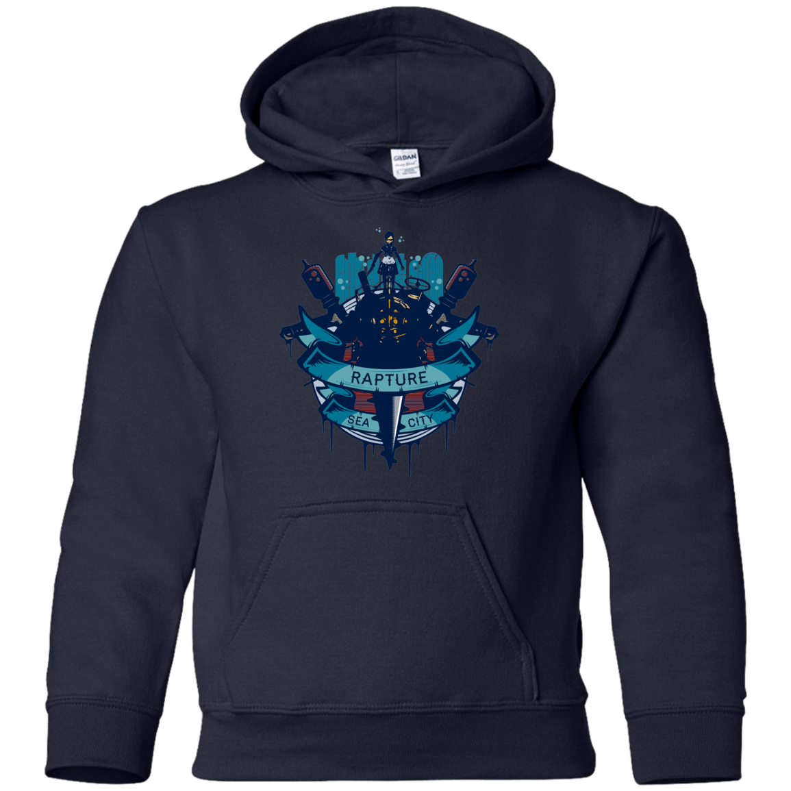 Sweatshirts Navy / YS Under The Sea Youth Hoodie