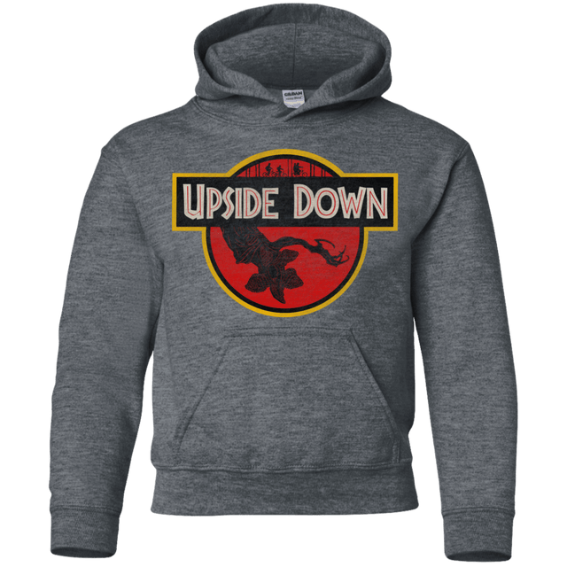 Sweatshirts Dark Heather / YS Upside Down Youth Hoodie