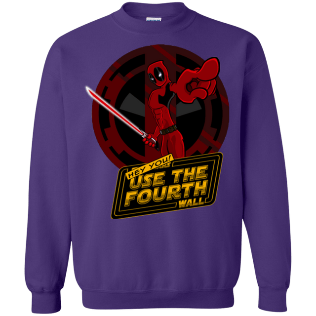 Sweatshirts Purple / Small Use The Fourth Wall Crewneck Sweatshirt