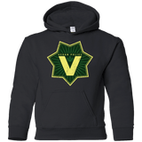 Sweatshirts Black / YS Vegan Police Youth Hoodie