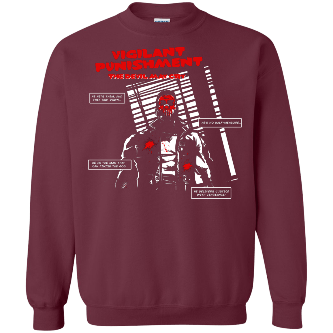 Sweatshirts Maroon / S Vigilant Crewneck Sweatshirt
