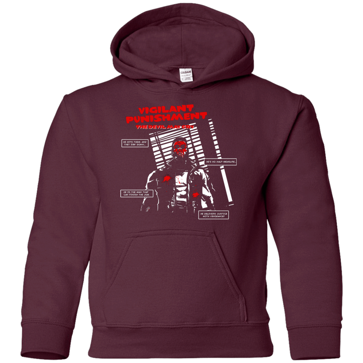Sweatshirts Maroon / YS Vigilant Youth Hoodie