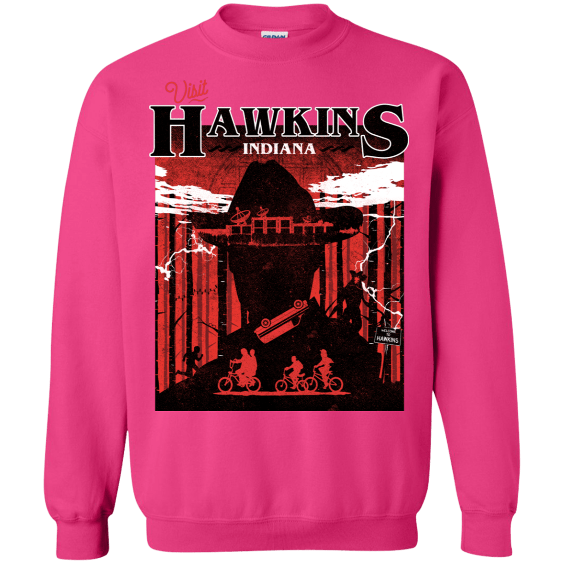 Sweatshirts Heliconia / S Visit Hawkins Crewneck Sweatshirt