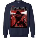Sweatshirts Navy / S Visit Hawkins Crewneck Sweatshirt