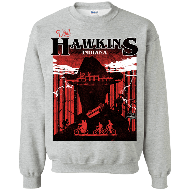 Sweatshirts Sport Grey / S Visit Hawkins Crewneck Sweatshirt