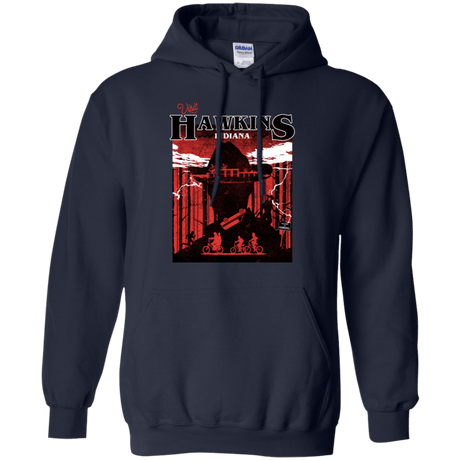 Sweatshirts Navy / S Visit Hawkins Pullover Hoodie