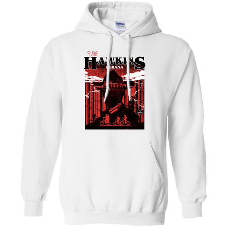 Sweatshirts White / S Visit Hawkins Pullover Hoodie