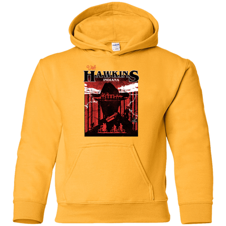 Sweatshirts Gold / YS Visit Hawkins Youth Hoodie