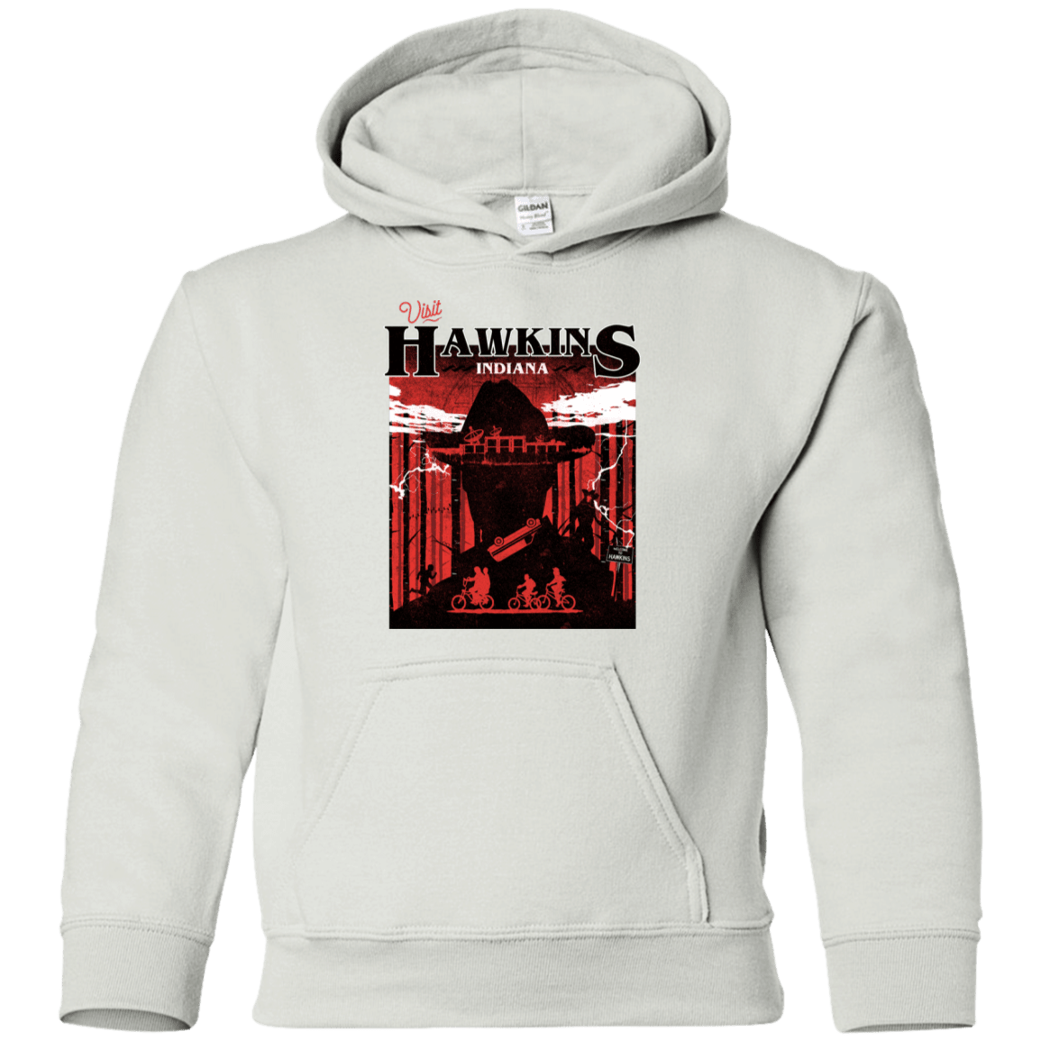 Sweatshirts White / YS Visit Hawkins Youth Hoodie