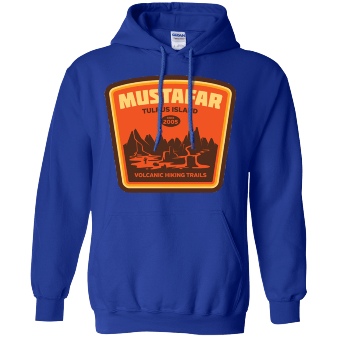 Sweatshirts Royal / Small Volcanic Hiking Trails Pullover Hoodie