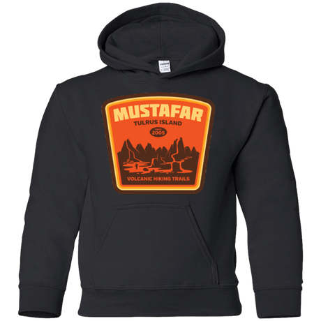 Sweatshirts Black / YS Volcanic Hiking Trails Youth Hoodie