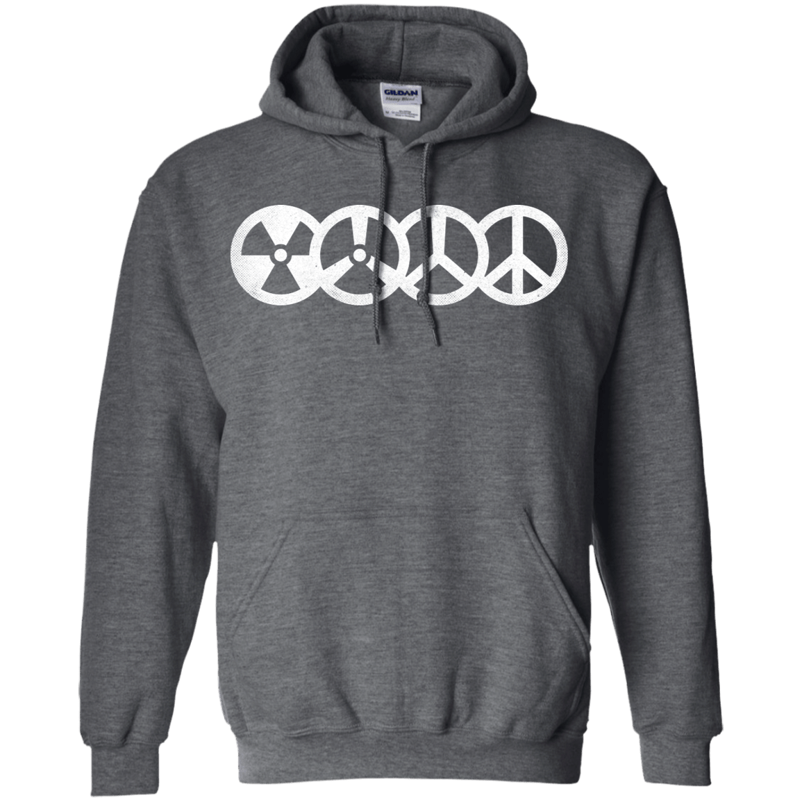 Sweatshirts Dark Heather / S War and Peace Pullover Hoodie