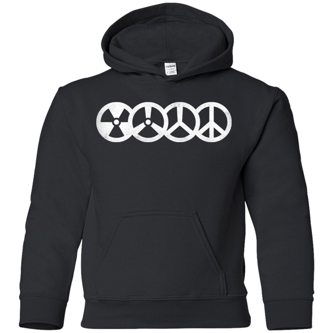 Sweatshirts Black / YS War and Peace Youth Hoodie