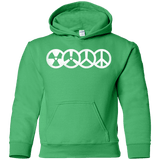 Sweatshirts Irish Green / YS War and Peace Youth Hoodie