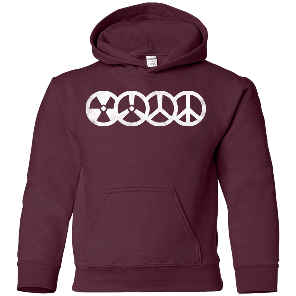 Sweatshirts Maroon / YS War and Peace Youth Hoodie
