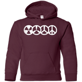 Sweatshirts Maroon / YS War and Peace Youth Hoodie