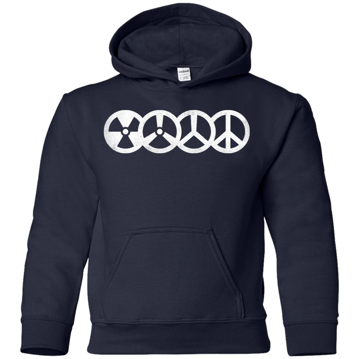 Sweatshirts Navy / YS War and Peace Youth Hoodie