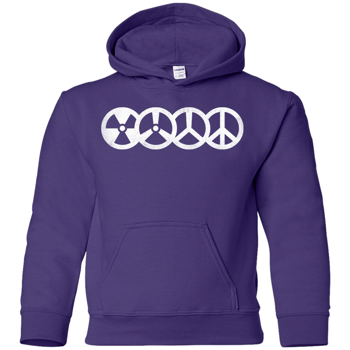 Sweatshirts Purple / YS War and Peace Youth Hoodie