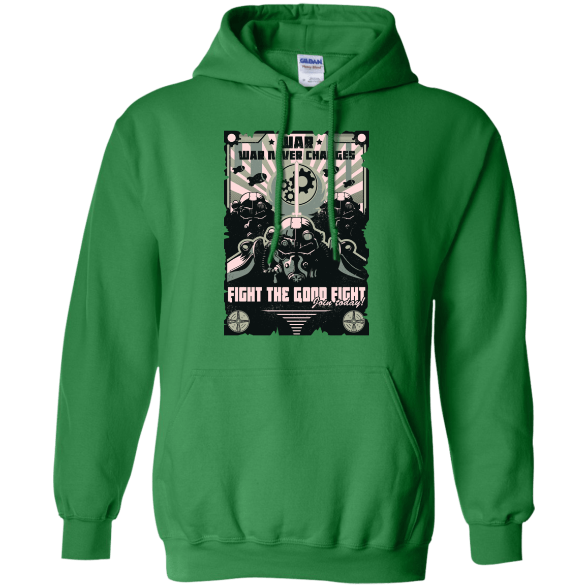 Sweatshirts Irish Green / Small War Never Changes Pullover Hoodie