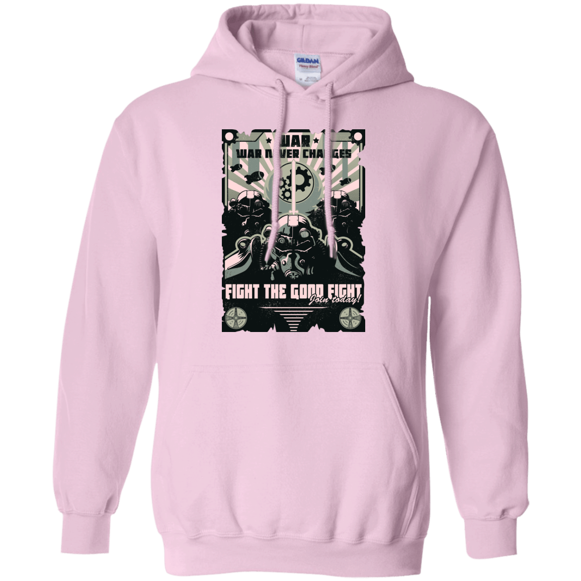 Sweatshirts Light Pink / Small War Never Changes Pullover Hoodie