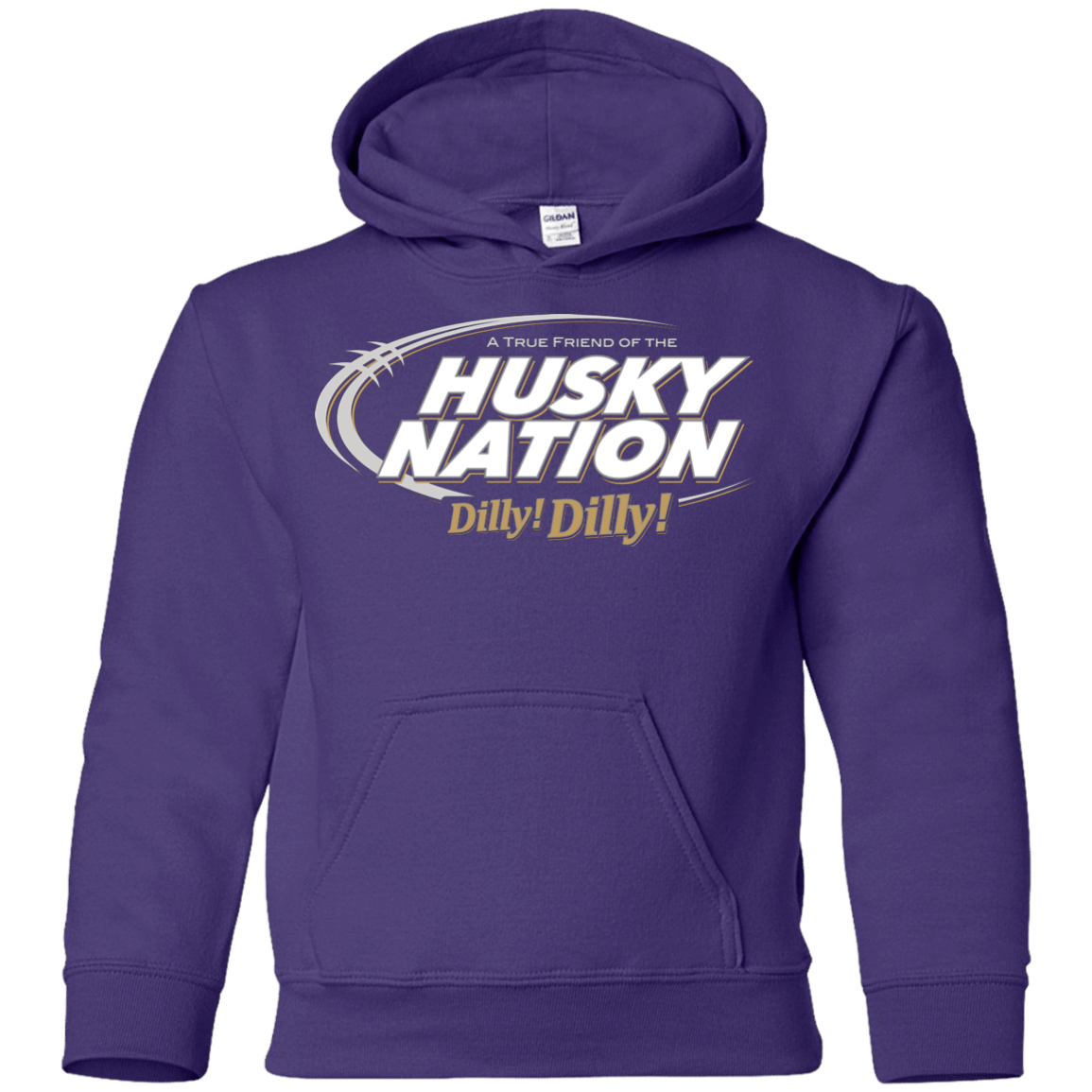 Sweatshirts Purple / YS Washington Dilly Dilly Youth Hoodie