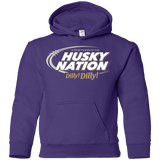 Sweatshirts Purple / YS Washington Dilly Dilly Youth Hoodie