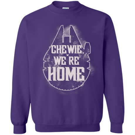 Sweatshirts Purple / Small We're Home Crewneck Sweatshirt