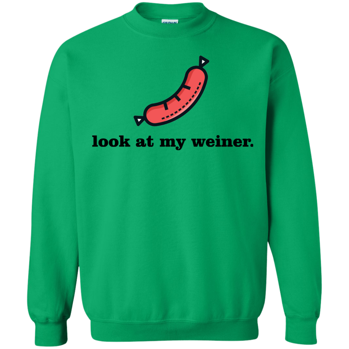 Sweatshirts Irish Green / Small Weiner Crewneck Sweatshirt