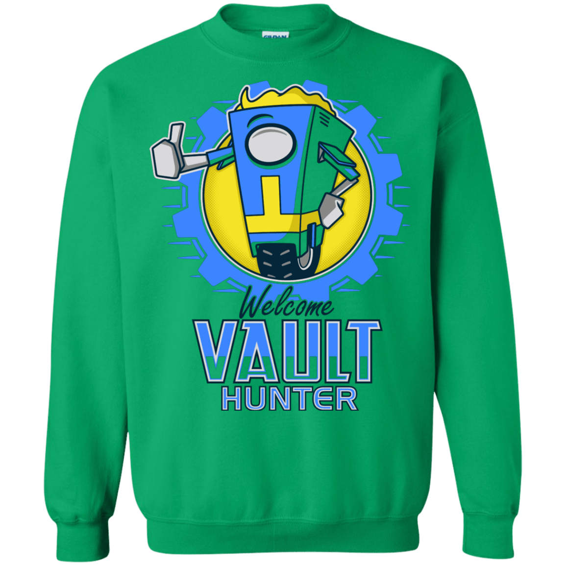 Sweatshirts Irish Green / Small Welcome Vault Hunter Crewneck Sweatshirt