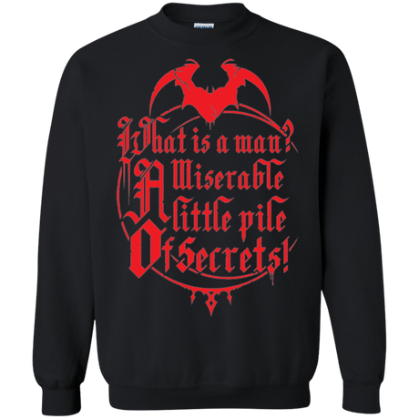 Sweatshirts Black / Small What Is A Man Crewneck Sweatshirt