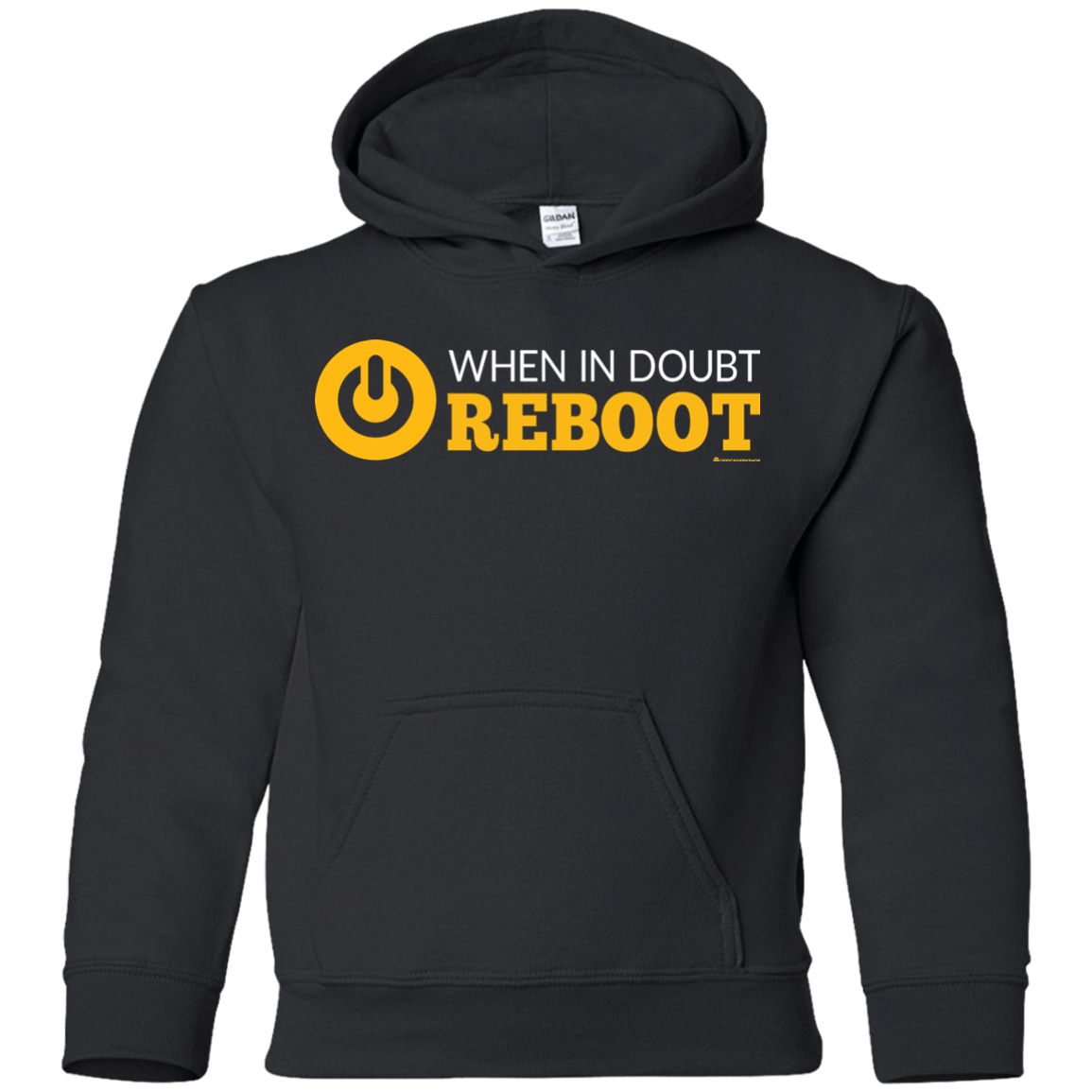 Sweatshirts Black / YS When In Doubt Reboot Youth Hoodie