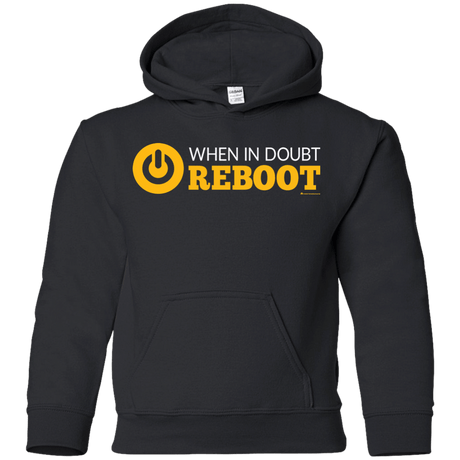 Sweatshirts Black / YS When In Doubt Reboot Youth Hoodie