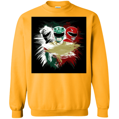 Sweatshirts Gold / Small White Green Red Crewneck Sweatshirt