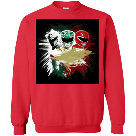 Sweatshirts Red / Small White Green Red Crewneck Sweatshirt