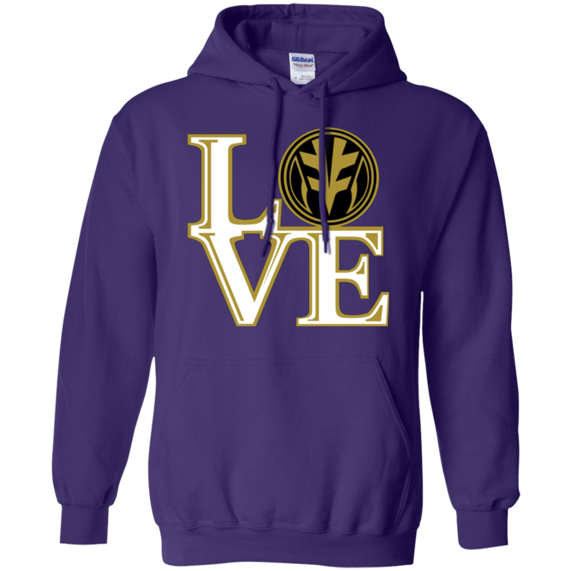 Sweatshirts Purple / Small White Ranger LOVE Pullover Hoodie