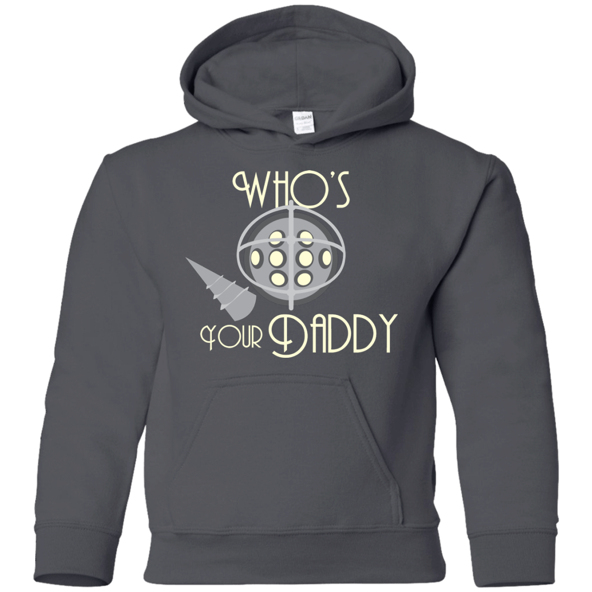 Sweatshirts Charcoal / YS Who's Your Daddy Youth Hoodie