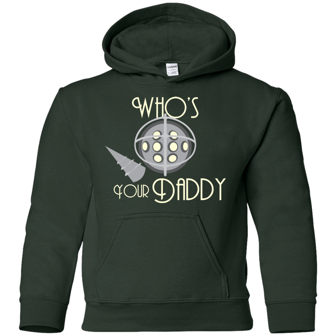 Sweatshirts Forest Green / YS Who's Your Daddy Youth Hoodie