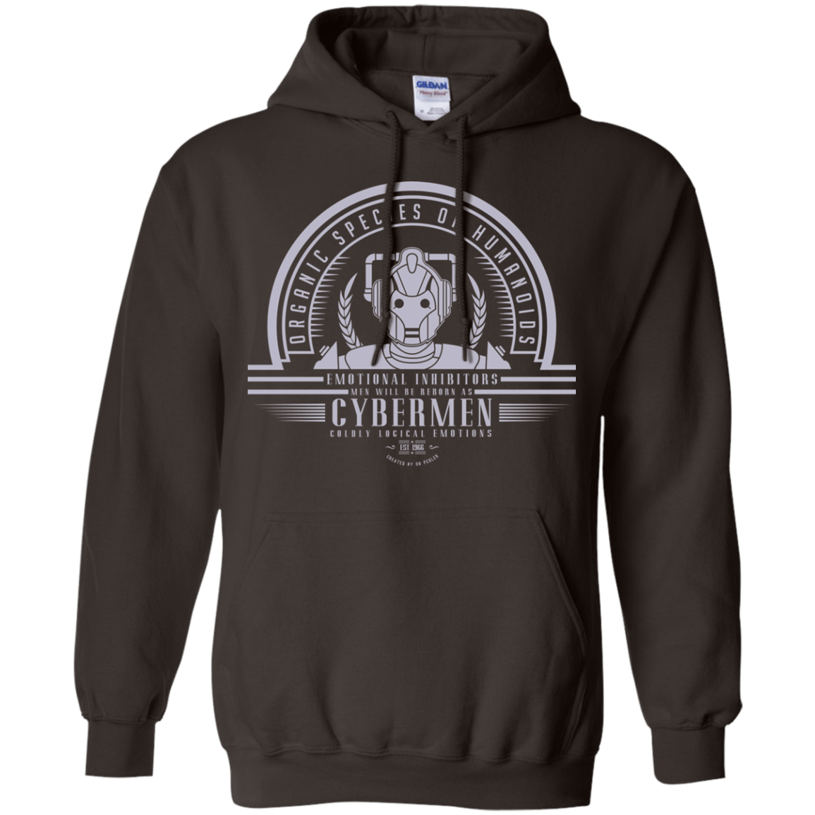 Sweatshirts Dark Chocolate / Small Who Villains Cybermen Pullover Hoodie