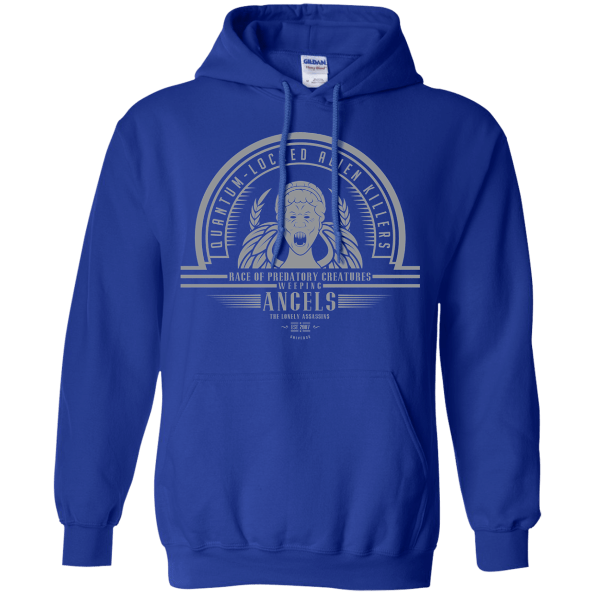 Sweatshirts Royal / Small Who Villains Weeping Angels Pullover Hoodie