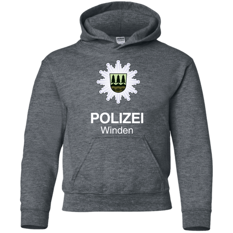 Sweatshirts Dark Heather / YS Winden Polizei Youth Hoodie